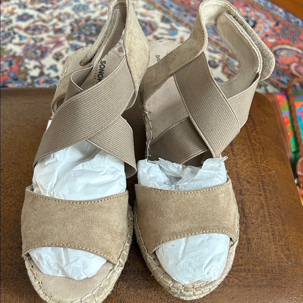 Sonoma Women's Beige Espadrille Sandals